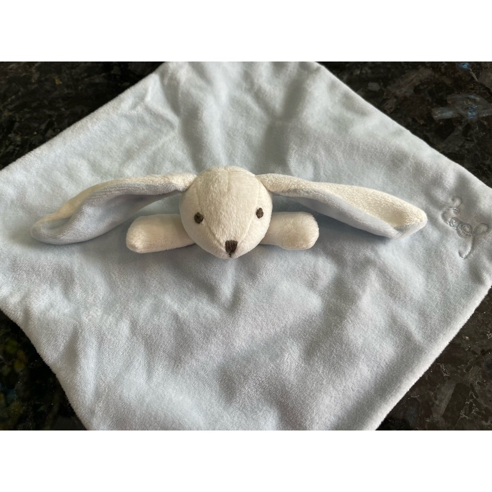 Emilie et Théo Lenny the Rabbit Lovey Security Blanket Plush 2016 NWT - Picture 2 of 10